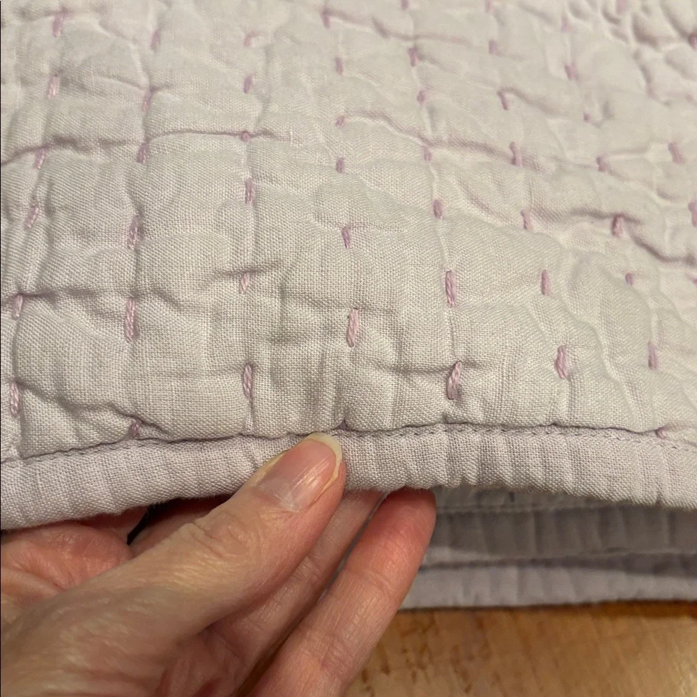 QUINCE *Standard* Orchid European Linen Cotton Stitch Sham